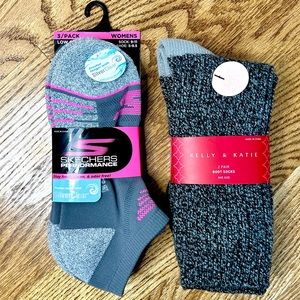 Sketchers Socks Bundle with Bonus - 5 pair NWT